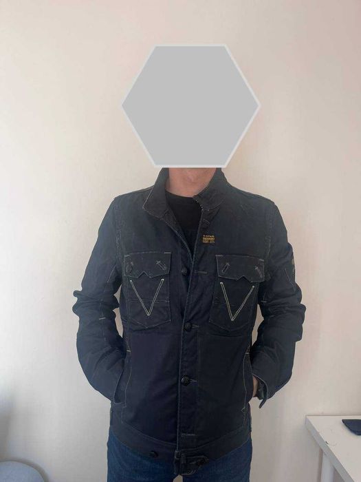G-STAR kurtka dżinsowa męska granatowa