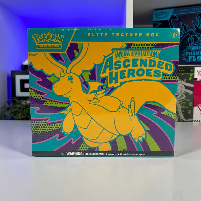 TCG Pokemon Mega Evolutions Ascended Heroes Elite Trainer Box Картки Покемон Мега Еволюція Тренер бокс новий оригінал