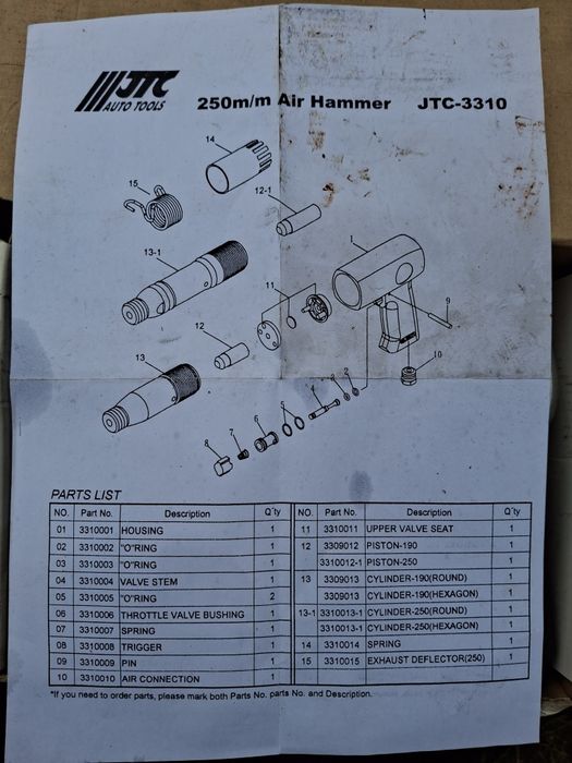 Молоток відбійний
