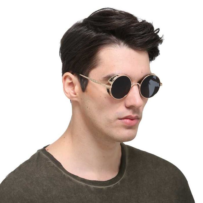 Okulary przeciwsłoneczne lenonki gotyckie steampunk retro - GOTHIC.