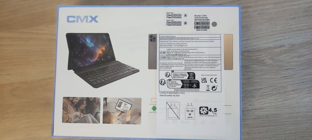 Nowy tablet CMX 10,1 cali z Android 15 – 24 GB RAM, 512 GB ROM