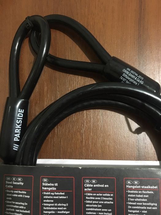 Противоугонный трос для мотоцикла скутера велосипеда