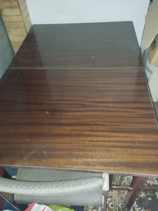 PRL- stół i 6 krzeseł