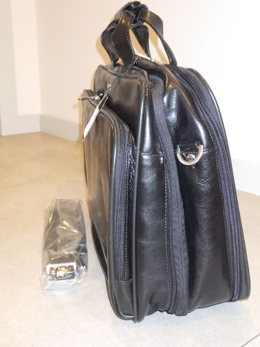 OCHNIK   |   Skórzana torba męska / Teczka   |   Czarna