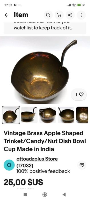 Подарунок Декор ковшик мідь