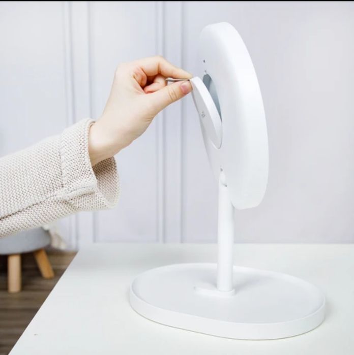 Lusterko kosmetyczne z podświetleniem bateria USB-C LED GIO-765