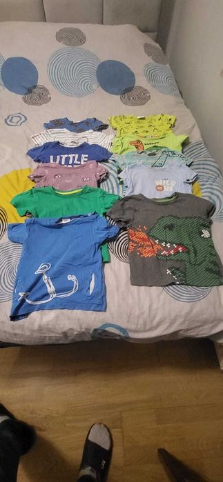 Mega paka Ubranka dla chłopca r.86-92 76 sztuk