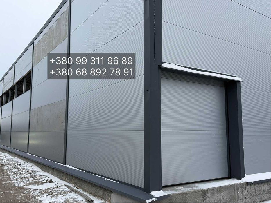 Теплый ангар из сэндвич-панелей 12×48 | 576 м² | под ключ 6363 грн/м²