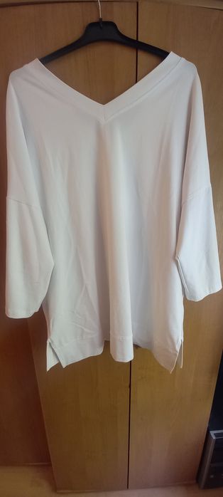 Biała bluzka/tunika rozm.46/48