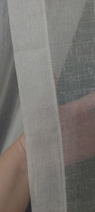 Firana gotowa biała roleta glamour