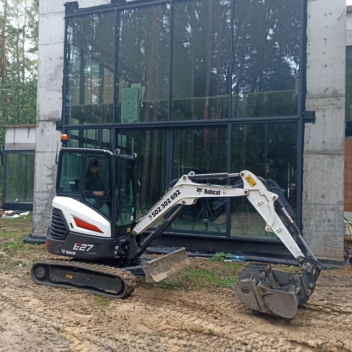 wypożyczalnia wynajem minikoparka mini koparka 3 tony bobcat jcb cat