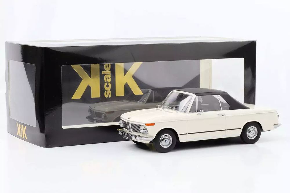 Kk-scale 1:18 bmw 1600-2 cabriole ano 1968