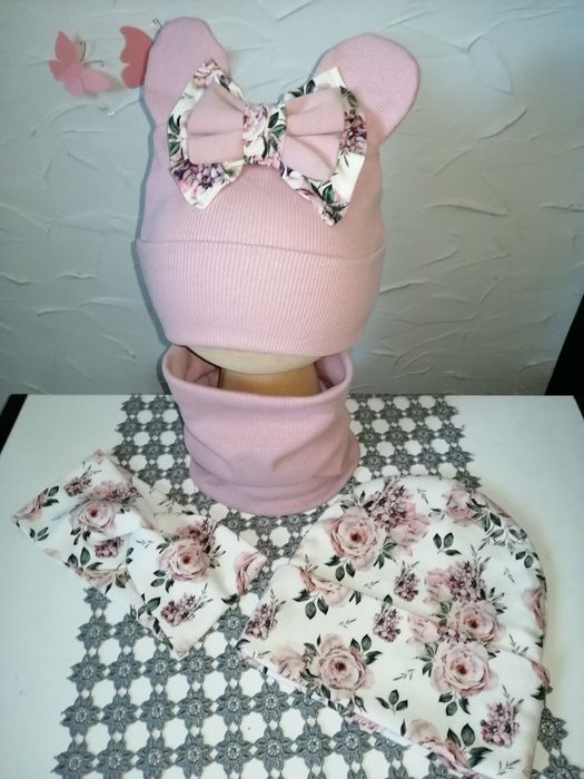 Czapka komin  rękawiczki