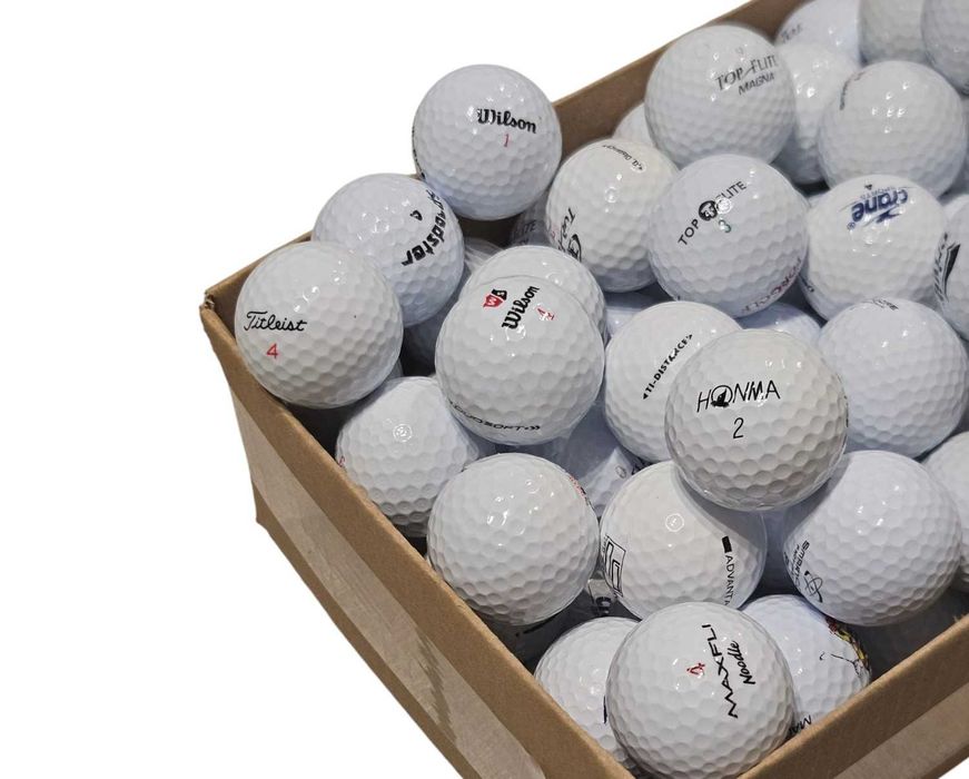 100szt piłki golfowe MIX kat. A/B do golfa zestaw LAKEBALLS białe