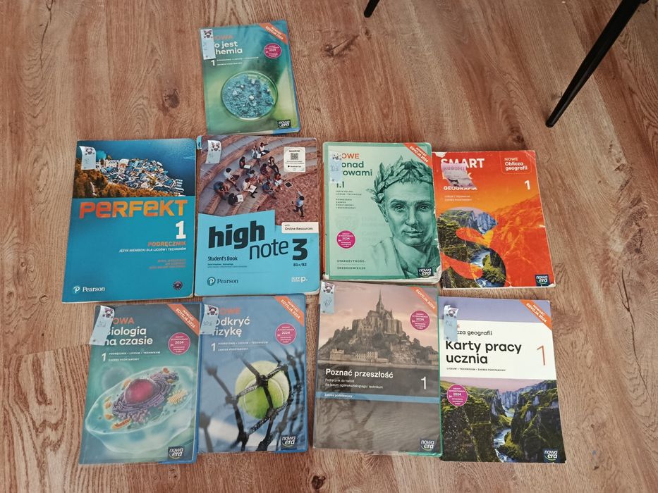 Książki technikum liceum klasa 1