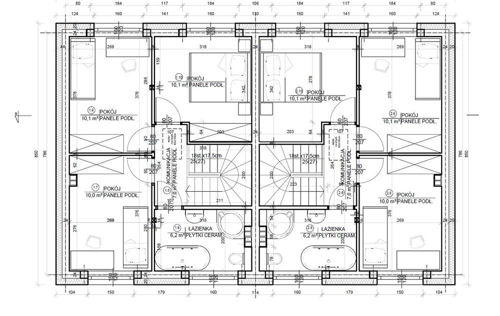 Ogród od zachodu/bez skosów/działka 400 m2