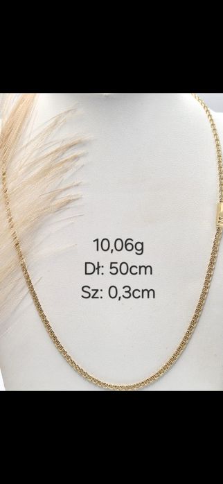 Złoty łańcuszek garibaldi 585 14k NOWY