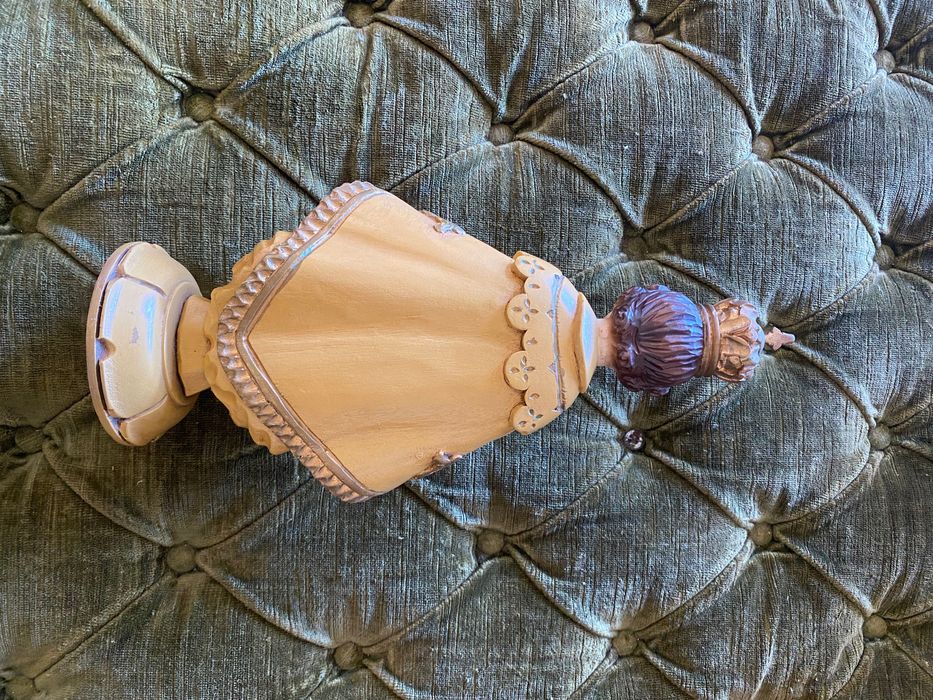 Menino Jesus Salvador do Mundo Madeira Antigo 35 cm