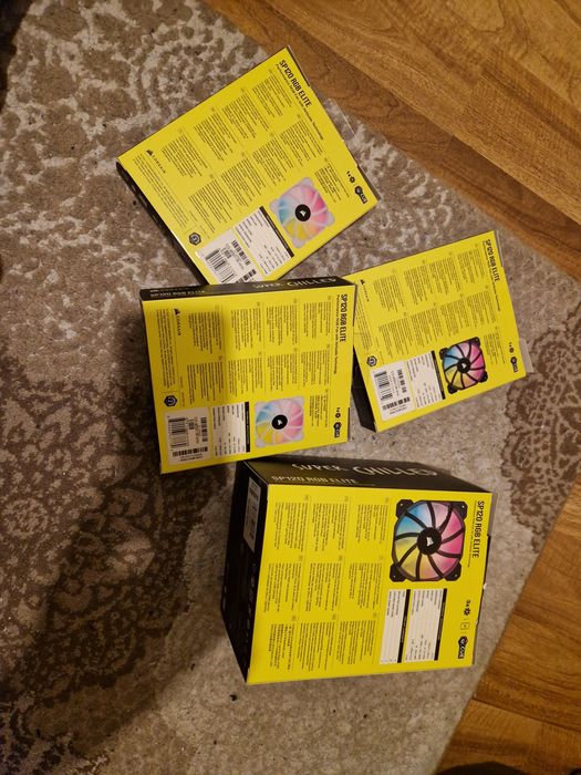 Wentylatory Corsair iCUE SP120 RGB ELITE Performance 120 mm PWM 6 SZT.