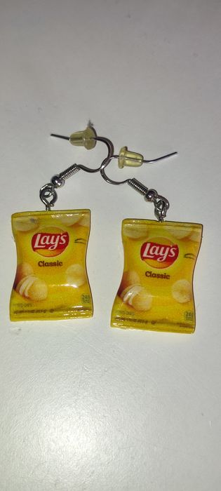 Kolczyki Lays Nowe w opakowaniu