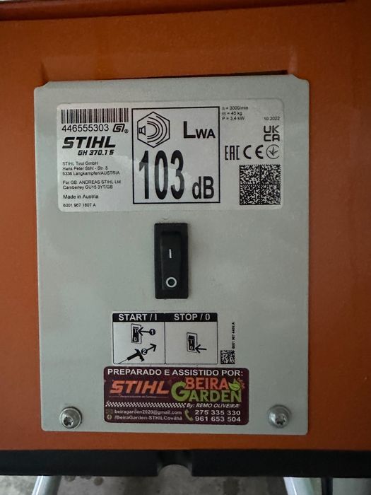 Stihl GH 370 S – bio triturador profissional
