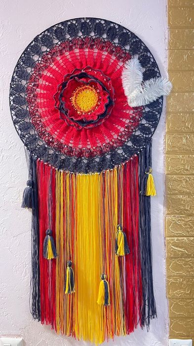 Панно мак 60 см діаметр