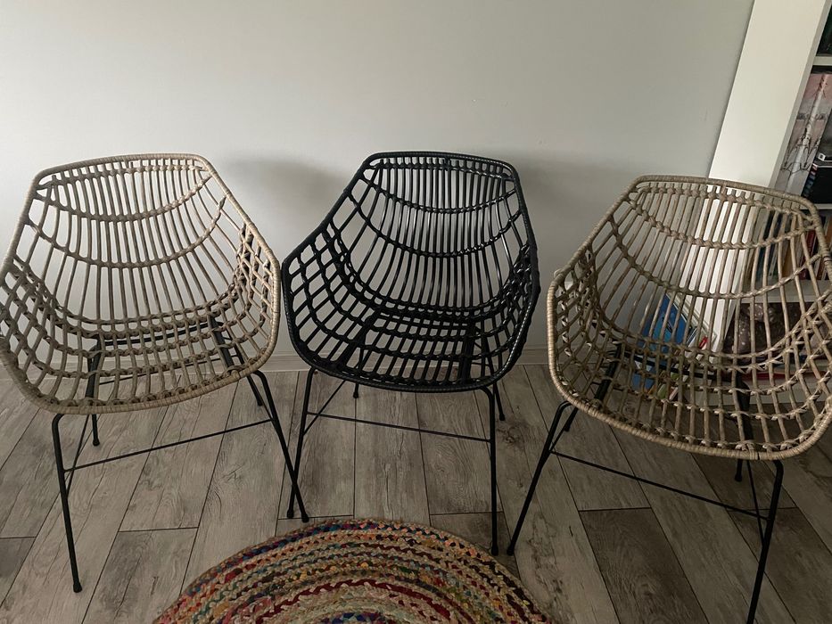 Krzesła boho 3szt