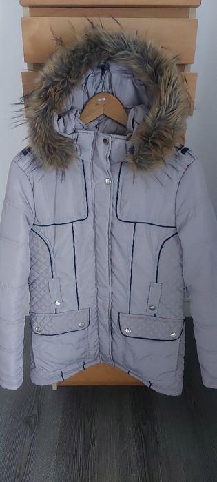 Parka com ou sem capuz, cinza , impermeável