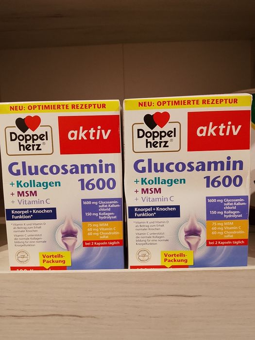 2x suplement glukozamina kolagen MSM
