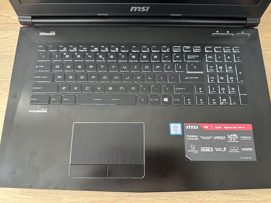 Laptop Gamingowy MSI GE72 6QF Apache Pro – i7 / GTX 970M / 8GB RAM