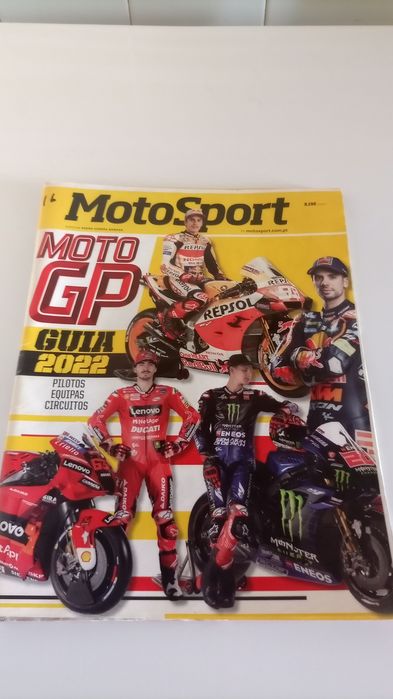 Revistas AutoSport de F1 e moto GP guias 2021 e 22
