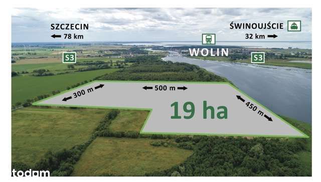 Działka inwestycyjna 19ha lub mniej przy drodze S3