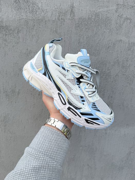 !БЕЗ Передплат! Off-White Be Right Back White/Blue | кросівки оф вайт