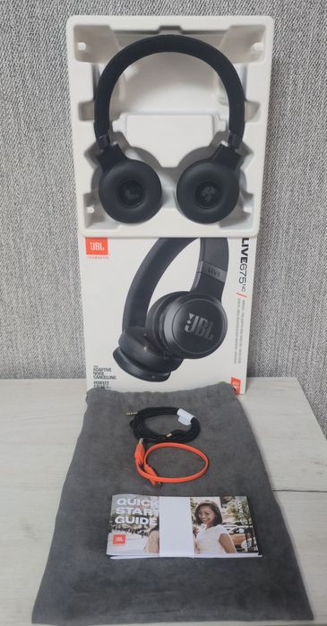 Бездротові Bluetooth навушники JBL Live 675NC — Адаптивне шумозаглушення, оригінал.