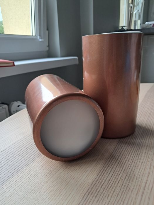 Dwie lampy sufitowe downlight tuba plafon