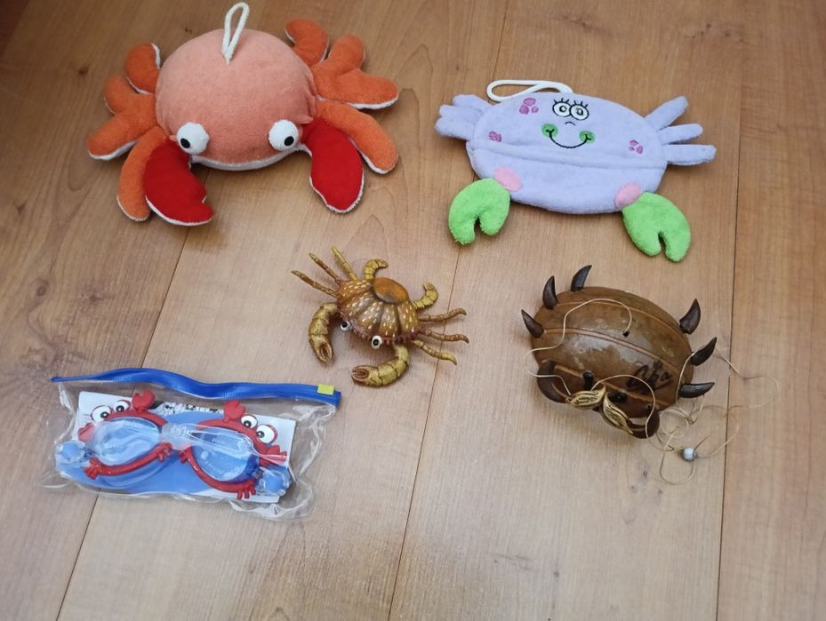 Coleção de caranguejos