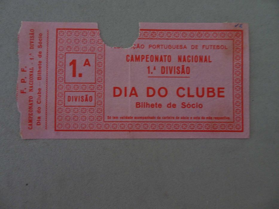 Bilhete de futebol Sporting Benfica 1959/60