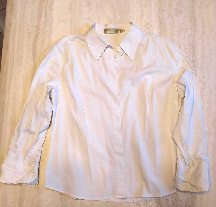 Biała bluzka f. VIZ A VIZ, koszula bawełna r. 36 stan bdb