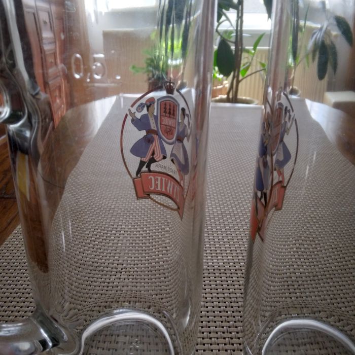 Stare wysokie kufle "Żywiec"