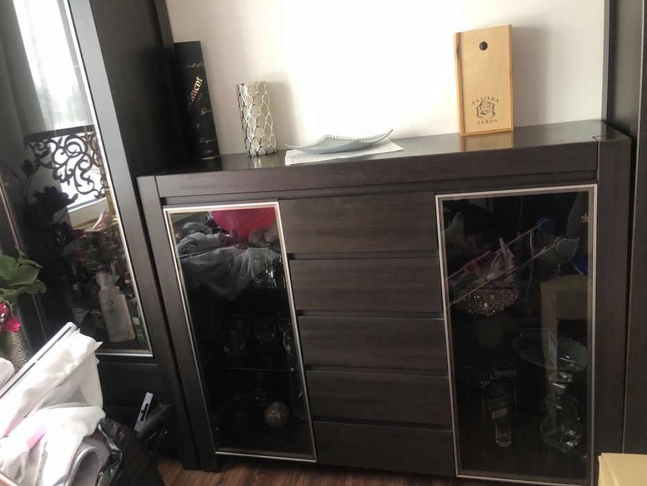 Zestaw Komoda z witryna