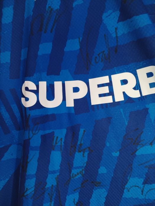 Koszulka meczowa Lech Poznań 2025 z autografami zawodników