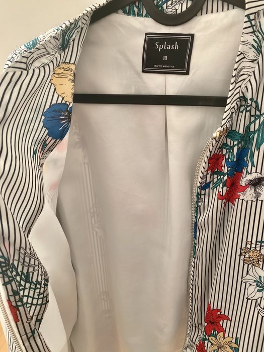 Blusao Bomber Jacket Acetinado Estampado (M)