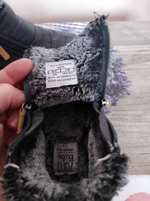 Botki Zara rozmiar 23 jesienno-zimowa