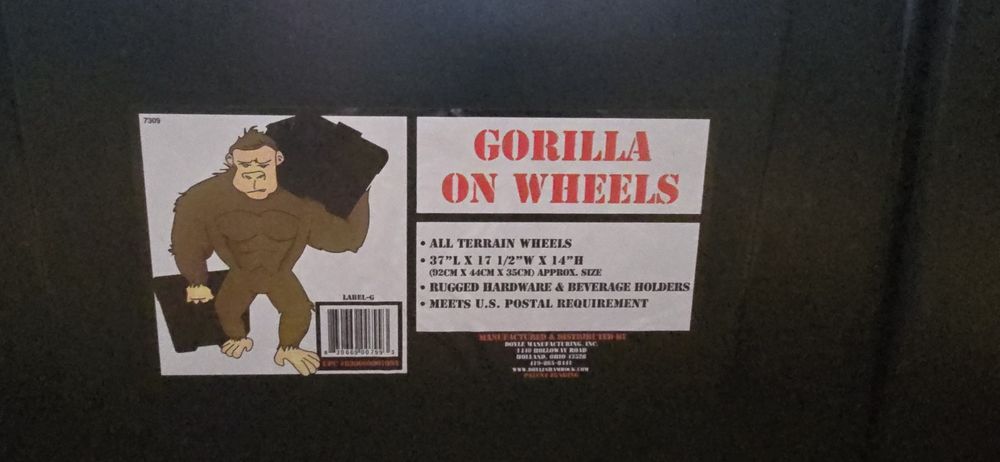 Wysyłka GRATIS! Locker, Gorilla on Wheels, skrzynia transportowa