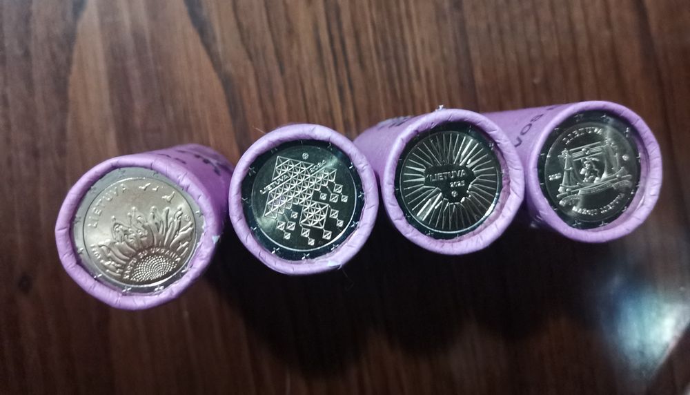 Moedas em rolo de 2 € da Lituânia