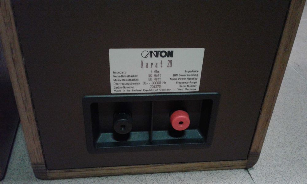 CANTON karat 20, kolumny głośnikowe