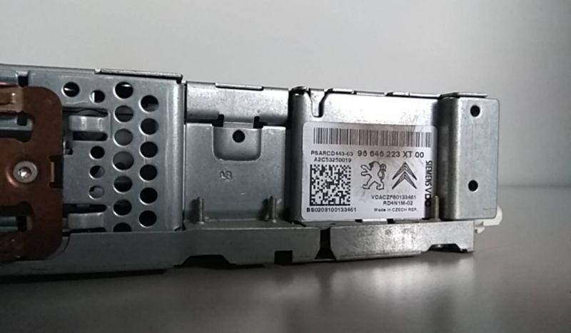 Rádio / auto-rádio CITROËN C4 Picasso I (UD_)