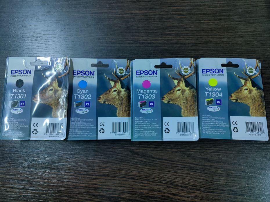 Комплект картриджів до принтера Epson T1301, T1302, T1303, T1304