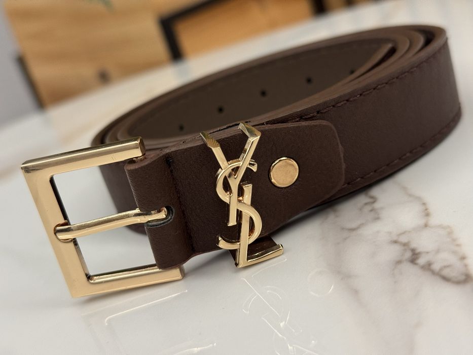 Pasek YSL Premium Gorzka Czekolada Nowy