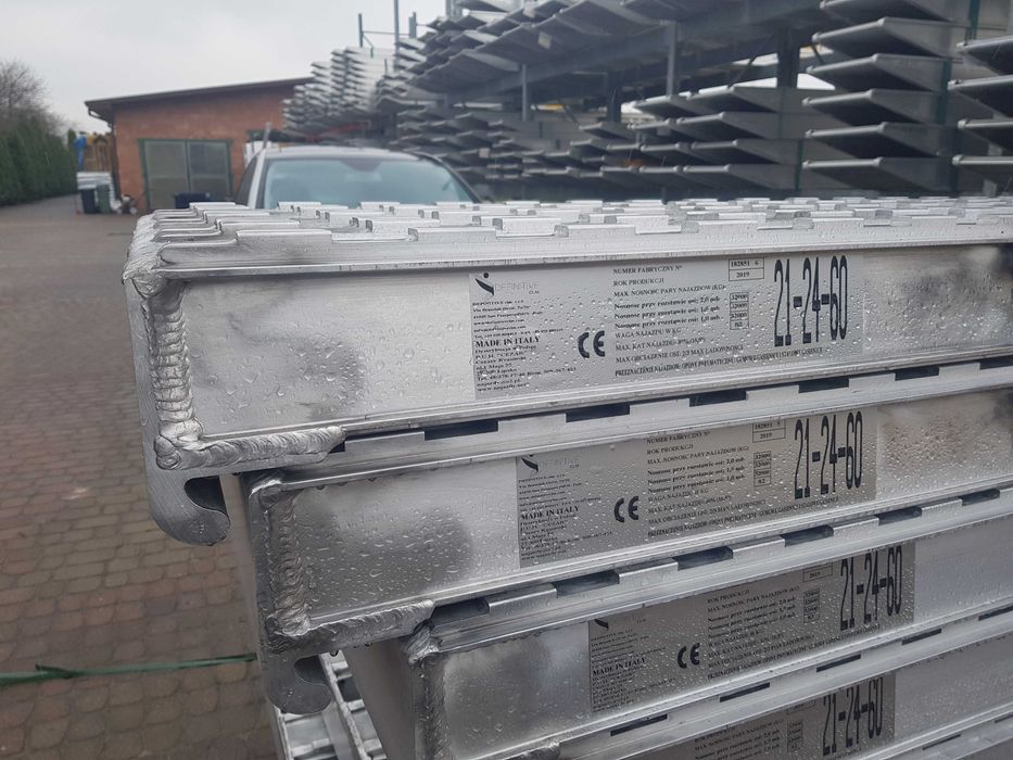 Najazdy Aluminiowe 21 Ton Profesjonalne Nowe cert. TUV